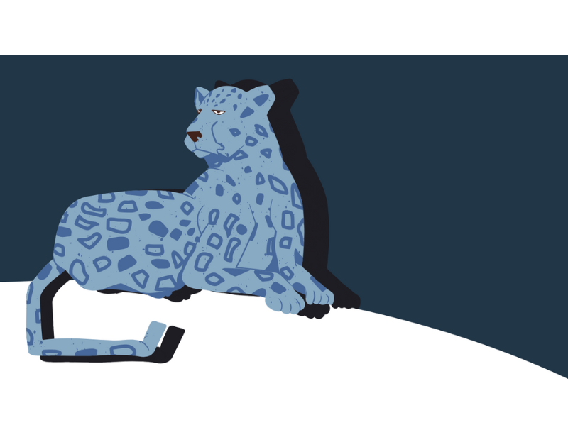 graphic of leopard